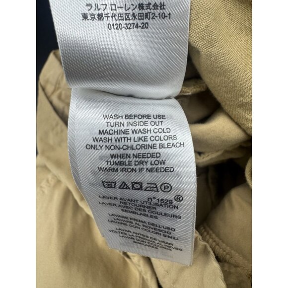 Lauren Ralph Lauren Womens Tan Khaki Paper Bag High Waist Belted Pants 8 Capsule - Picture 8 of 13